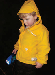 Three-year-old Finn Woods
searches for vernal pool dwellers.